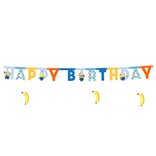 1 Guirlande Bannière - Joyeux Anniversaire Minions