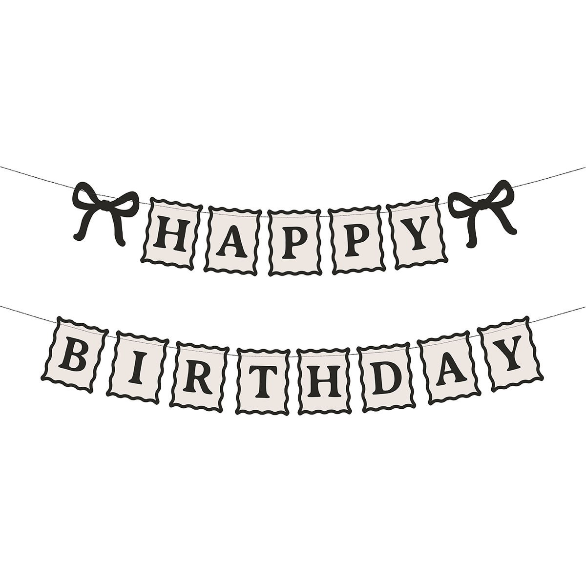 1 Slinger - Happy Birthday Strikjes