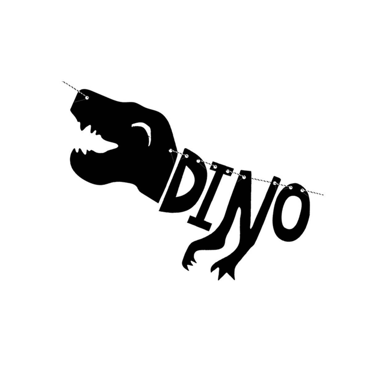 1 Banner-Girlande - Dino Party