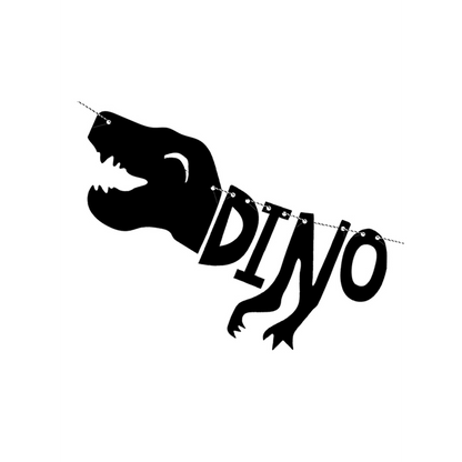 1 Banner-Girlande - Dino Party