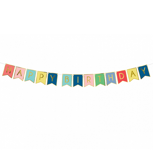 1 guirlande de bannière - Joyeux Anniversaire