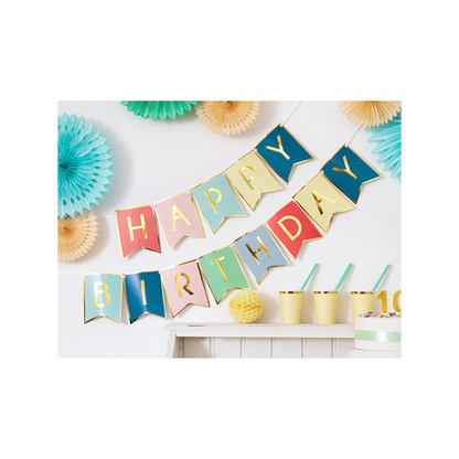 1 guirlande de bannière - Joyeux Anniversaire