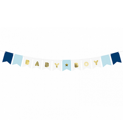 1 Bannergirlande - Baby Boy