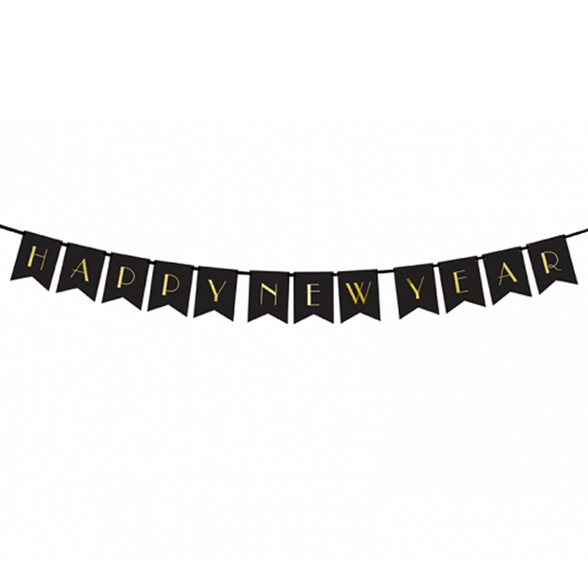 1 Bannerguirlande - Happy New Year Elegant