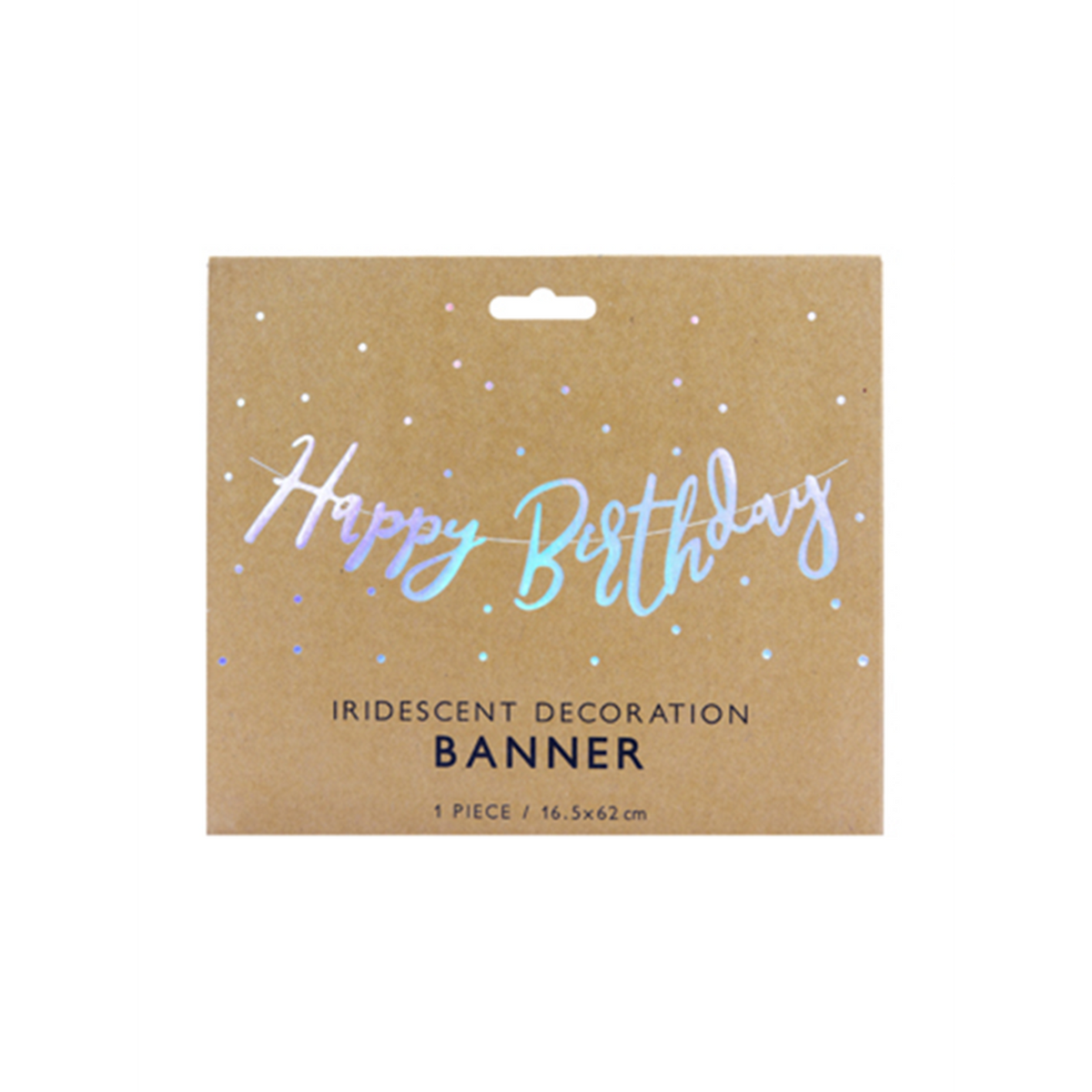 1 guirlande de bannière - Joyeux Anniversaire - Iridescent