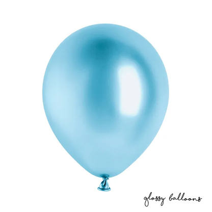 10 ballonnen - Ø 30cm - Glanzend - Blauw