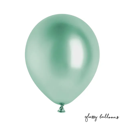 50 ballonnen - Ø 30cm - Glanzend - Flessengroen