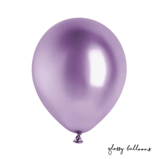 50 ballons - Ø 30cm - Brillant - Violet