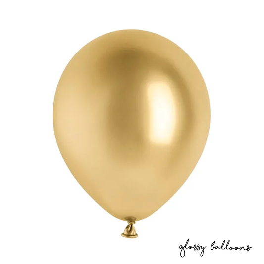10 ballonnen - Ø 30cm - Glanzend - Goud
