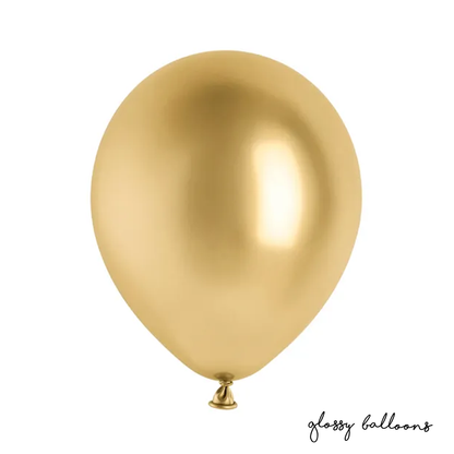 50 ballonnen - Ø 30cm - Glanzend - Goud