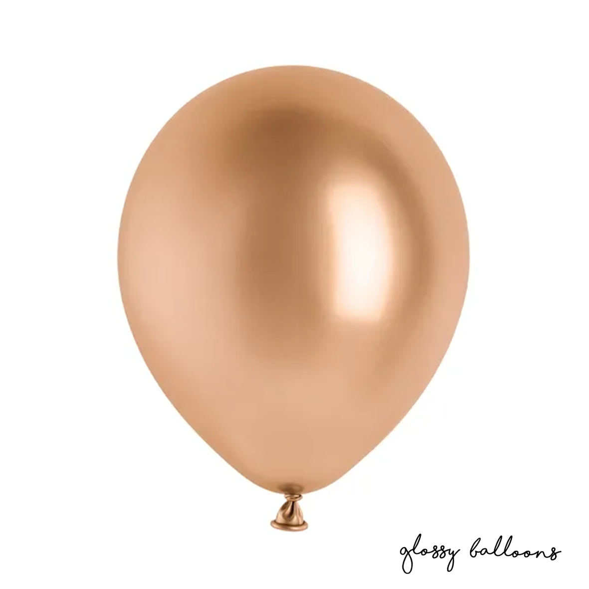 10 ballons - Ø 30cm - Brillant - Or rose