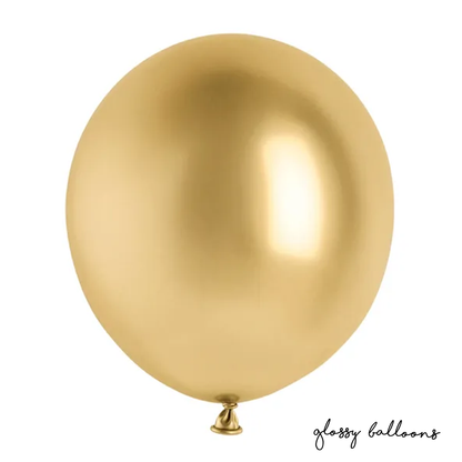 5 ballonnen - Ø 46cm - glanzend - goud