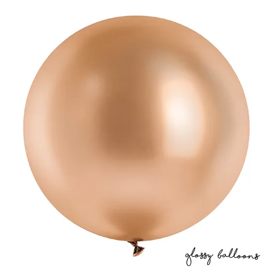1 ballon géant - Ø 60cm - Brillant - Or rose