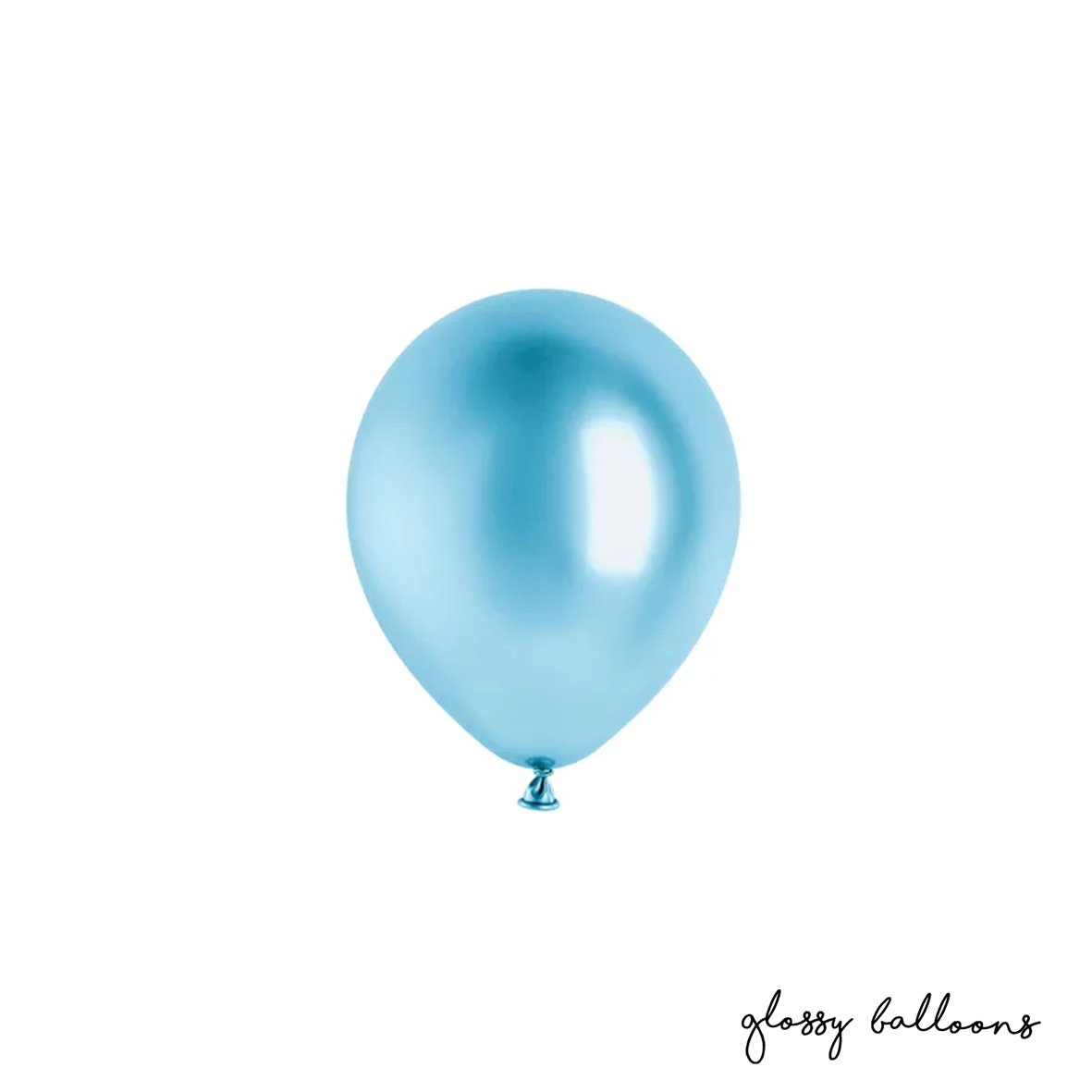 50 ballonnen - Ø 12cm - Glanzend - Blauw