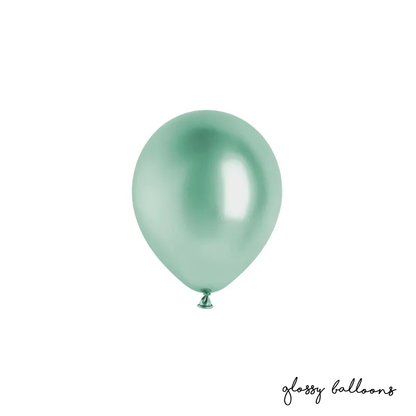 50 ballonnen - Ø 12cm - Glanzend - Flessengroen