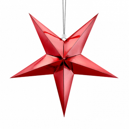1 Paperstar - 45cm - Rood