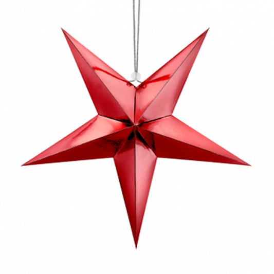 1 Paperstar - 45cm - Rood