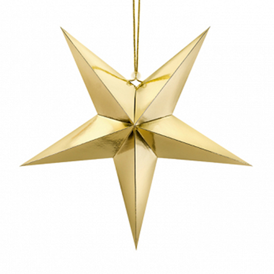 1 Paperstar - 45cm - Goud