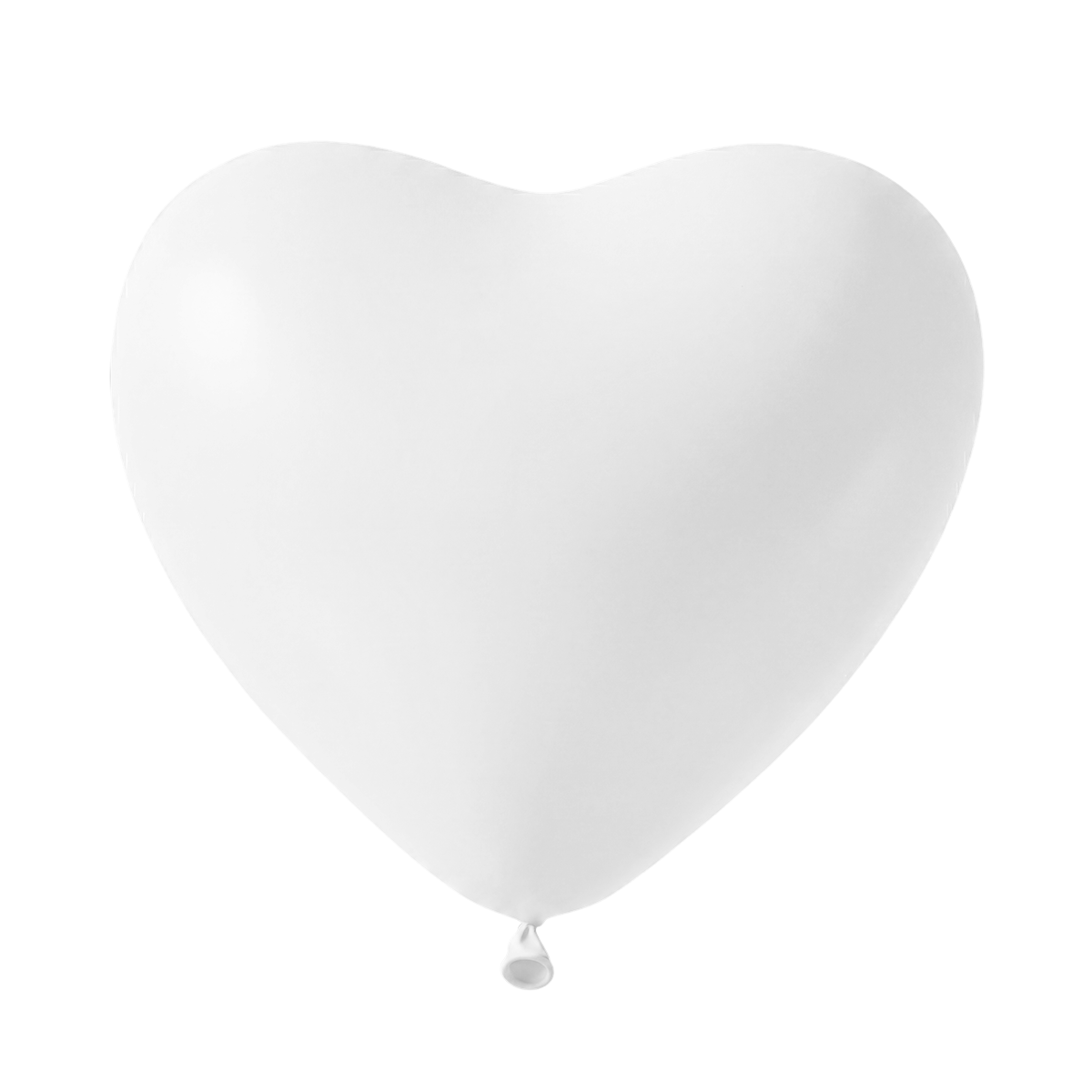 50 hartvormige ballonnen - Ø30 cm - Wit