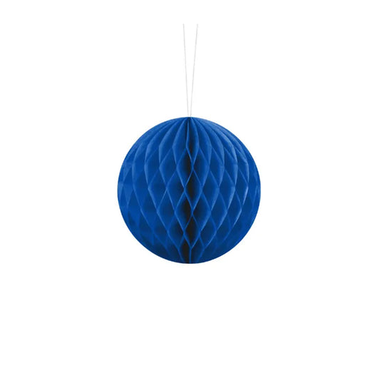 1 Honingraatbal - Blauw - Ø 10cm