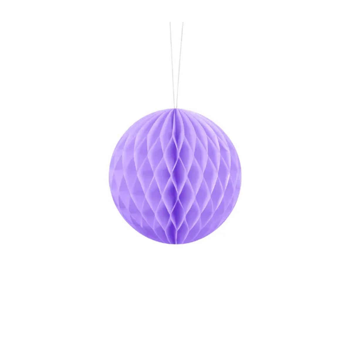 1 boule en nid d'abeille - lilas - Ø 10 cm