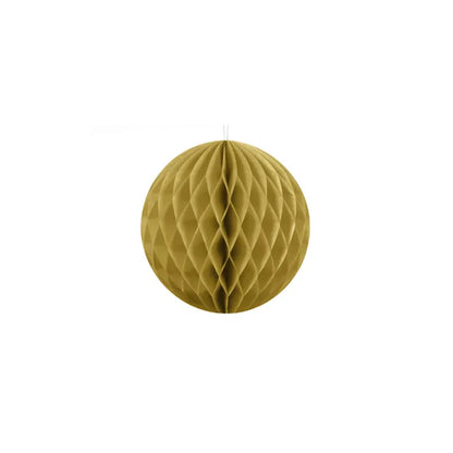 1 boule alvéolée - Ø 10cm - Or