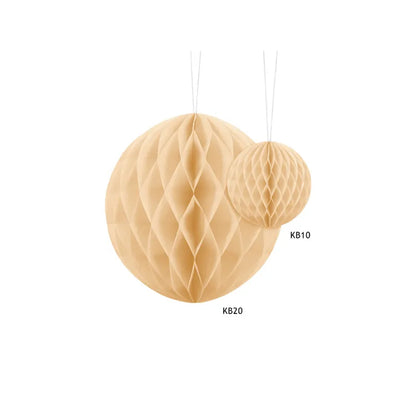 1 honingraatbal - Lichtcrème - Ø 10cm
