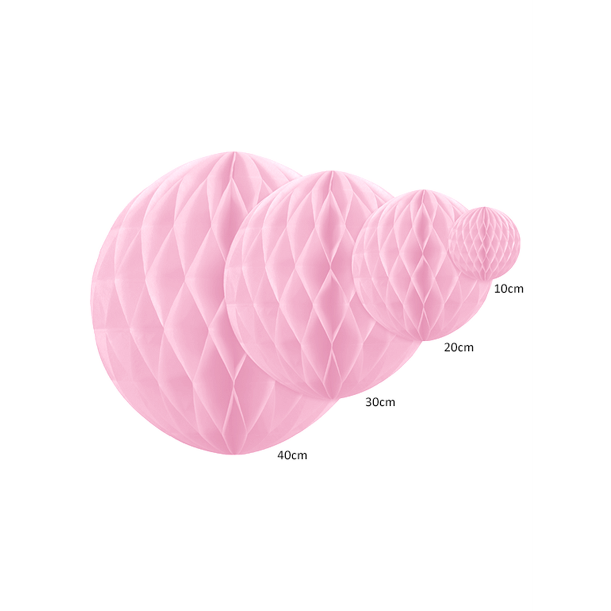 1 honingraatbal - Ø 10cm - Roze