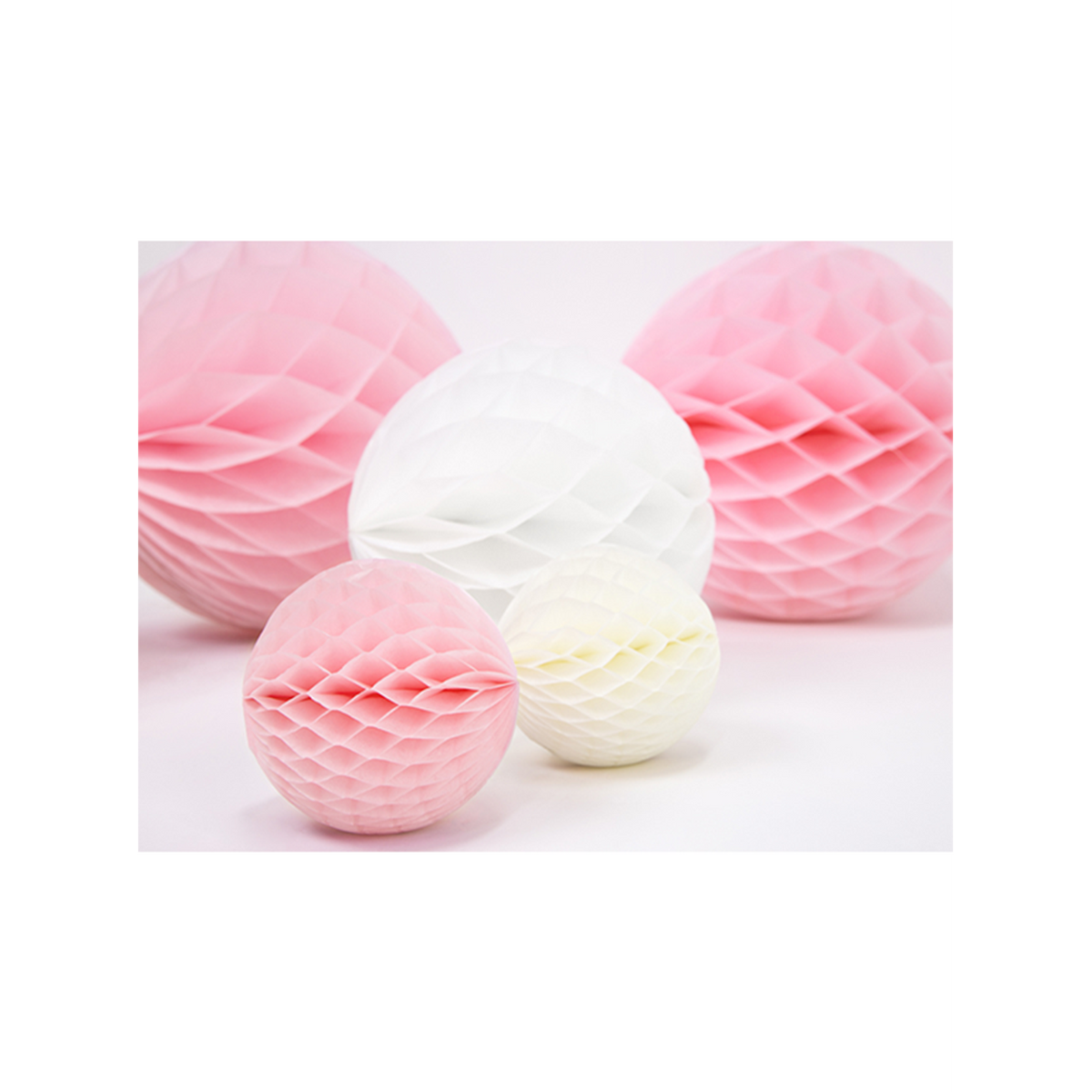 1 honingraatbal - Ø 10cm - Roze