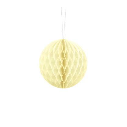 1 boule en nid d'abeille - paille - Ø 10 cm