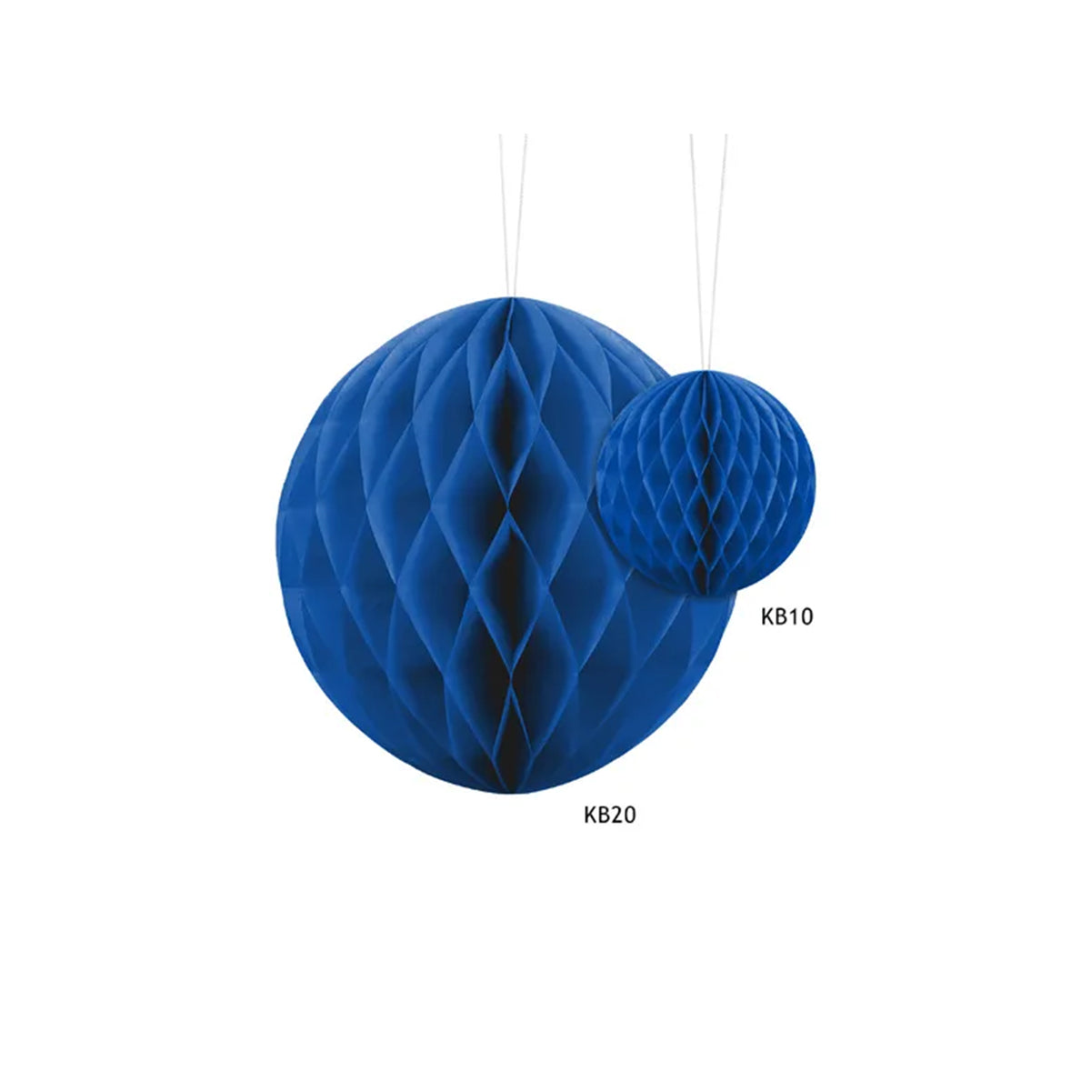 1 Honingraatbal XL - Blauw - Ø 20cm