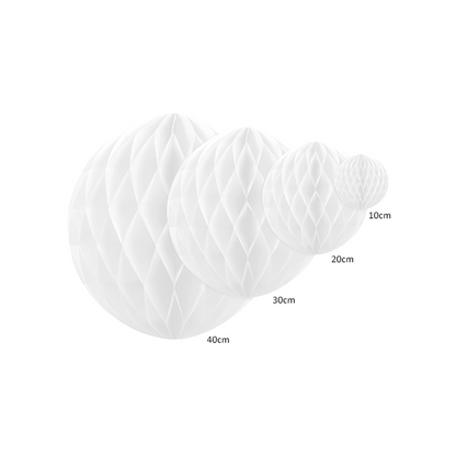 1 honingraatbal XL - Ø 20 cm - Wit