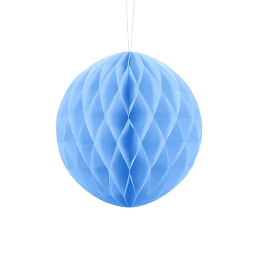 1 Honingraatbal XL - Lichtblauw - Ø 20cm