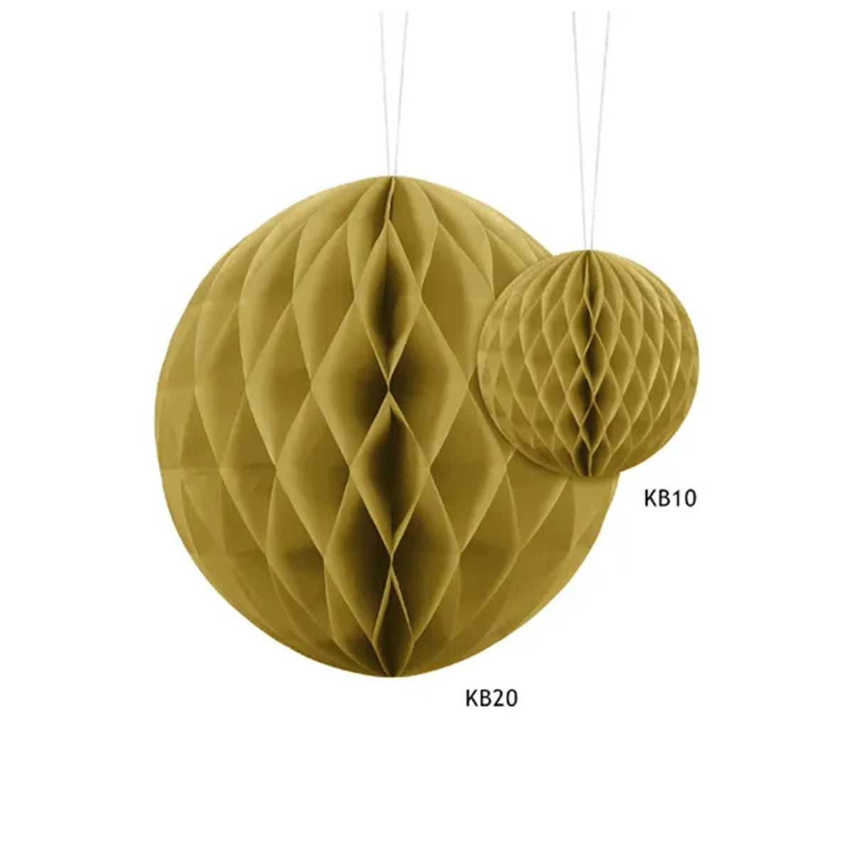 1 boule alvéolée XL - Ø 20 cm - Or