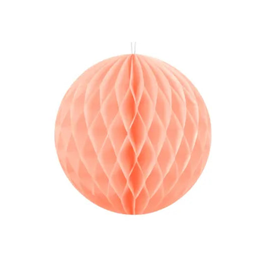 1 Honingraatbal XL - Ø 20cm - Licht perzik
