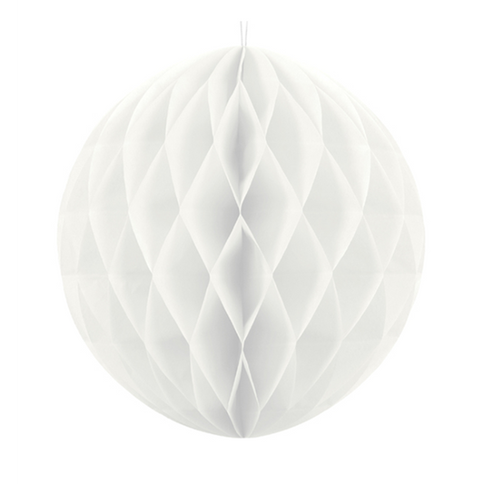 1 honingraatbal XXL - Ø 30 cm - Wit
