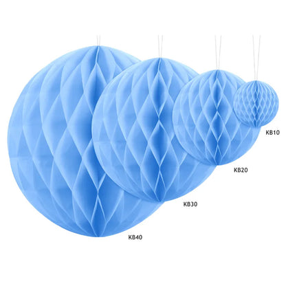 1 Honingraatbal XXL - Lichtblauw - Ø 30cm