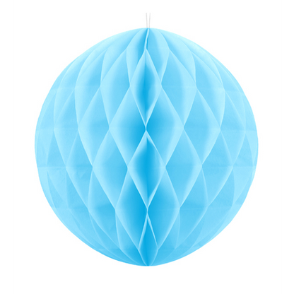 1 boule alvéolée XXL - Ø 30cm - Bleu clair