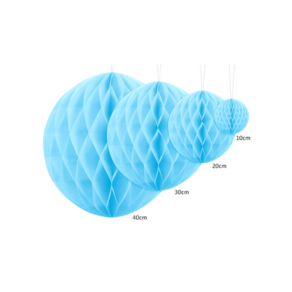 1 boule alvéolée XXL - Ø 30cm - Bleu clair