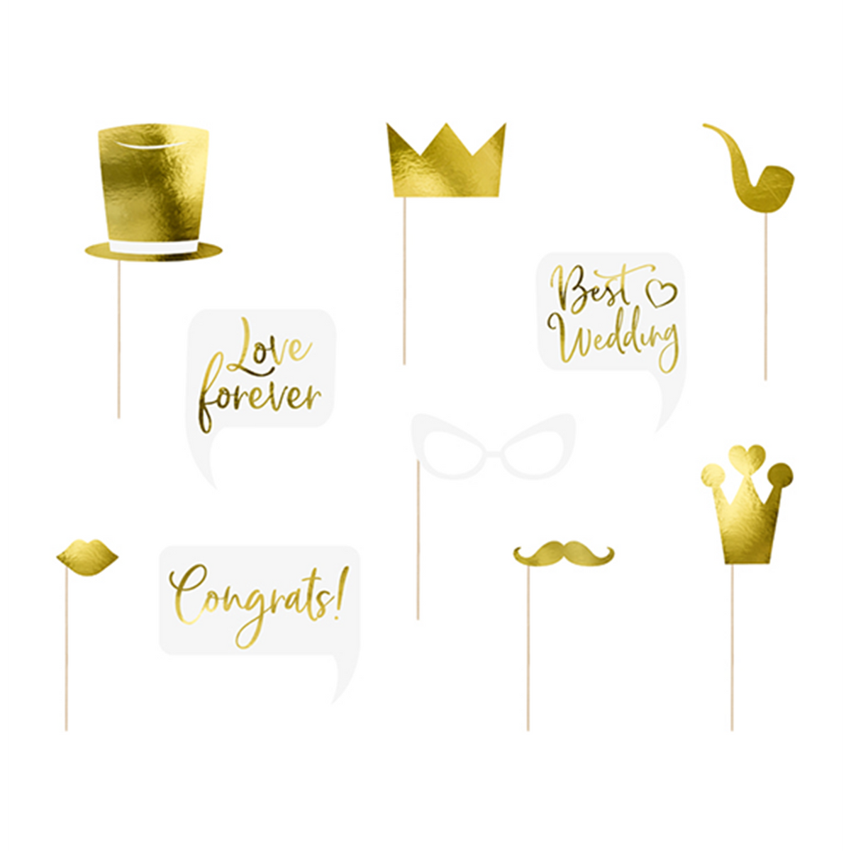 1 kit photomaton - Mariage doré