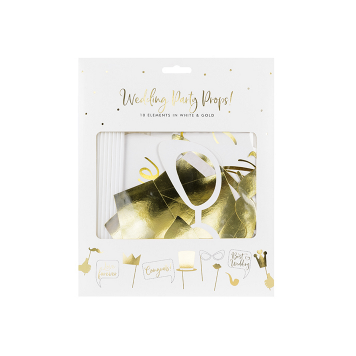 1 kit photomaton - Mariage doré