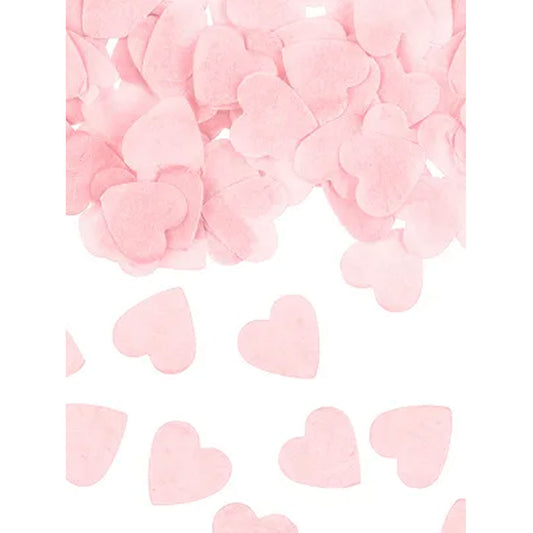 15g confettis en papier - Cœurs roses