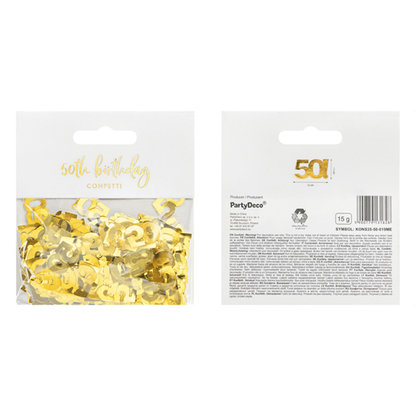 15g Confettis métalliques - 50 Or
