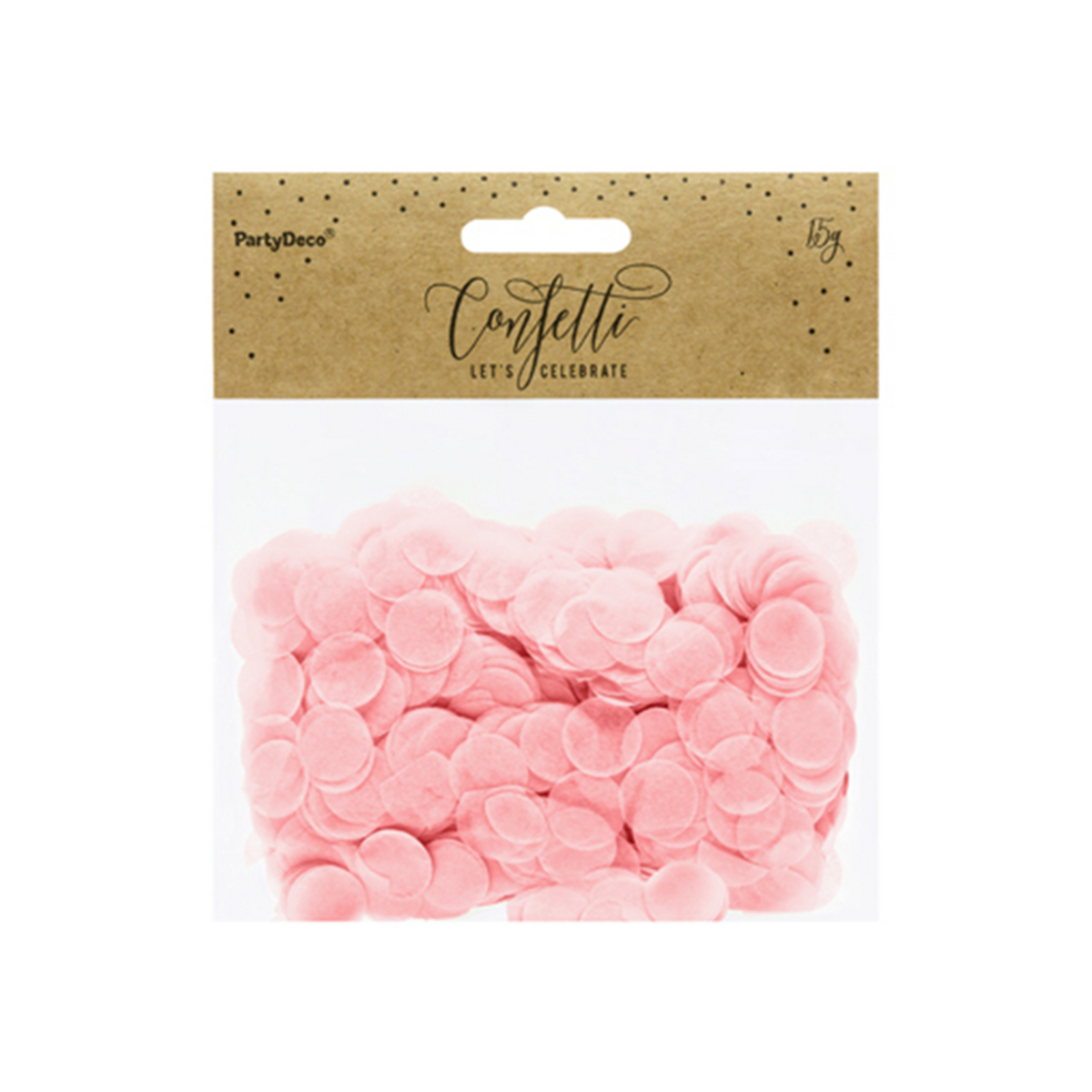 15g Papieren confetti - Roze
