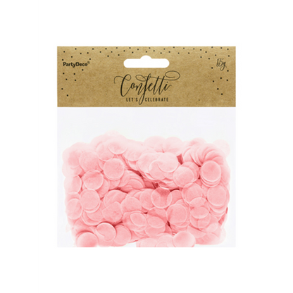 15g Papieren confetti - Roze