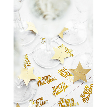 3 g metallic confetti - Happy New Year
