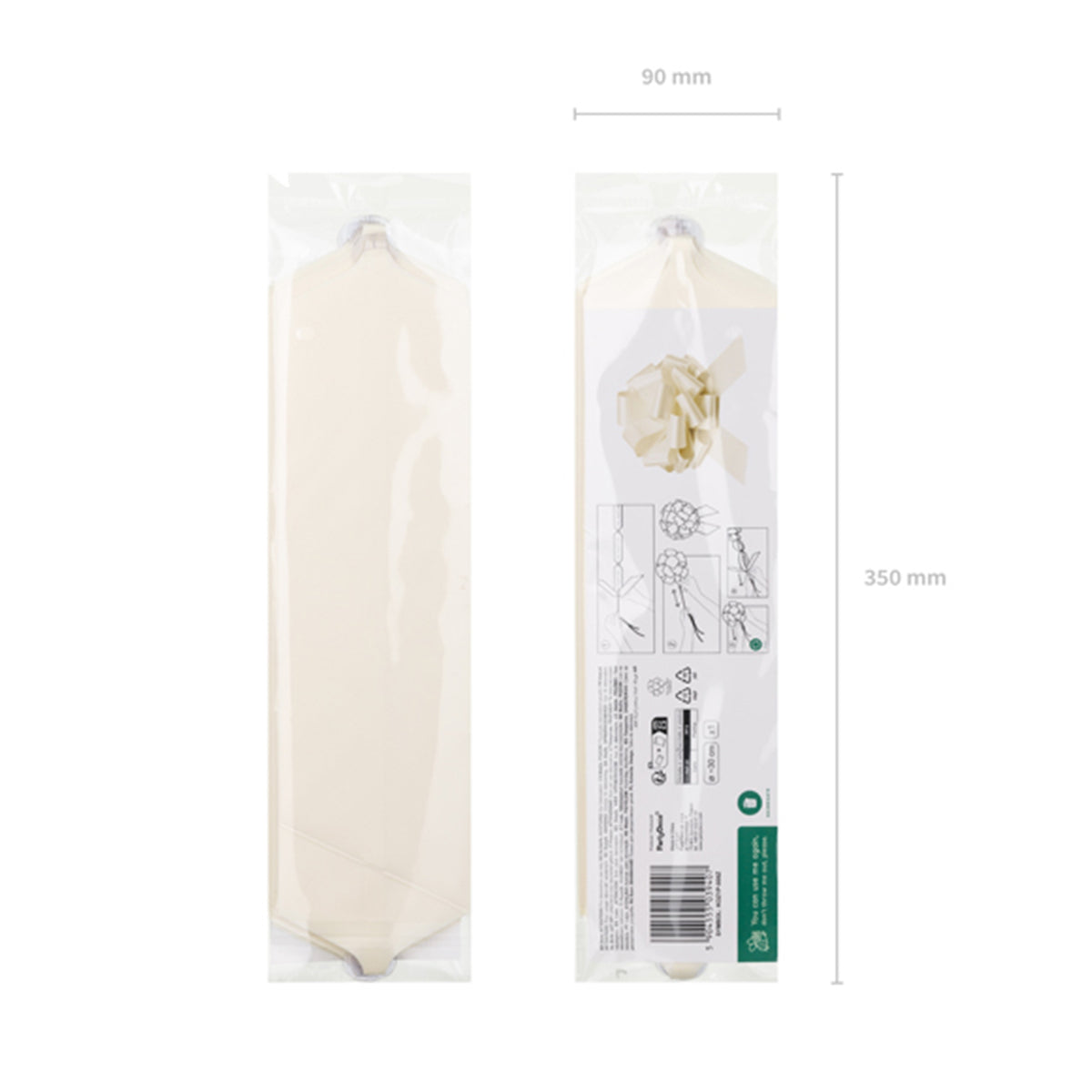 1 Nœud décoratif XL - DIY - Blanc antique