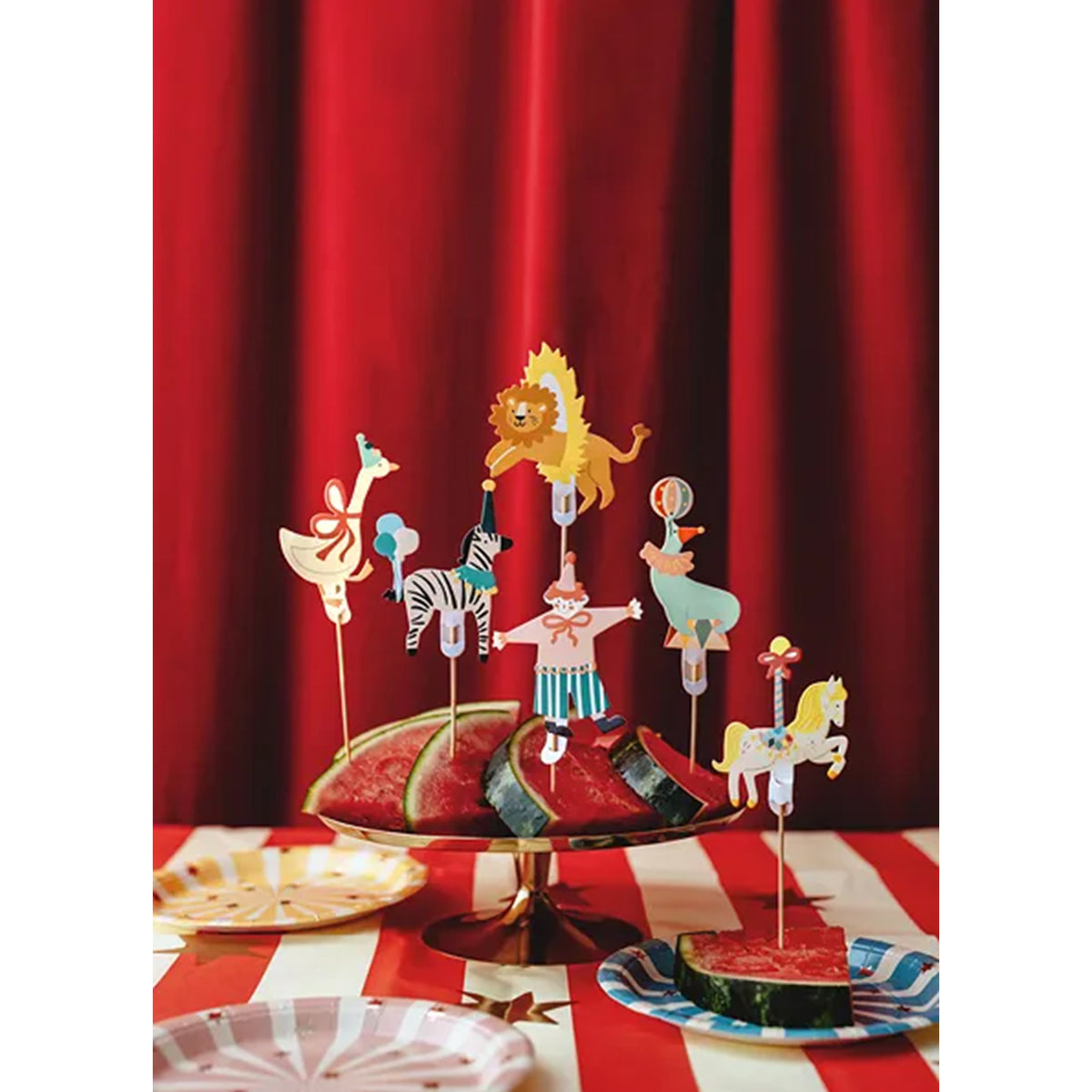 6 décorations de gâteau - Cirque