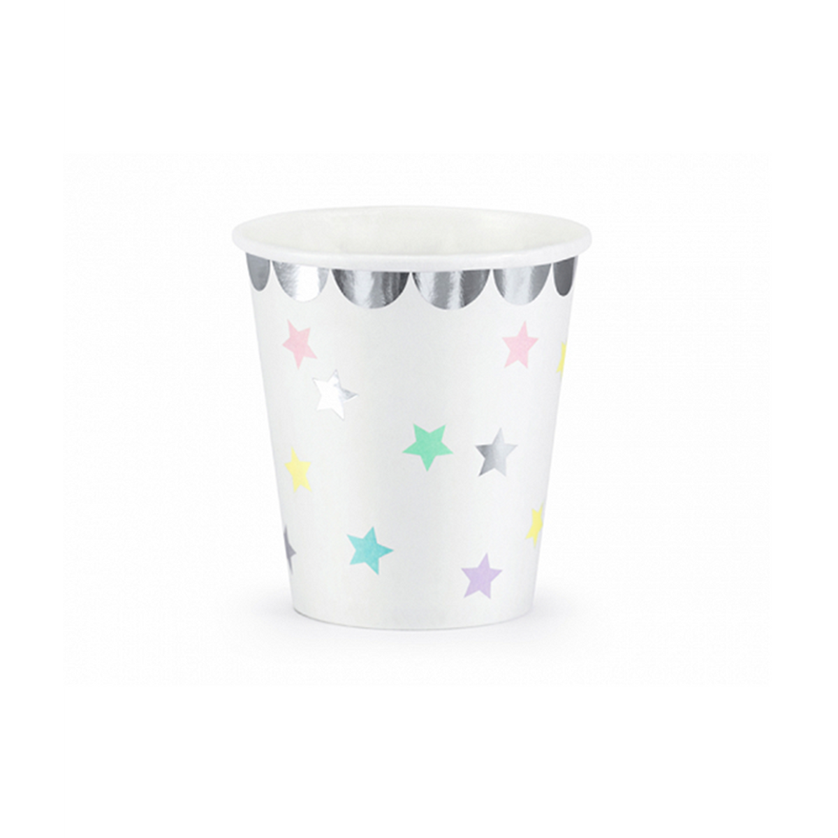 6 gobelets en carton Tendance - 180ml - Unicorn Stars