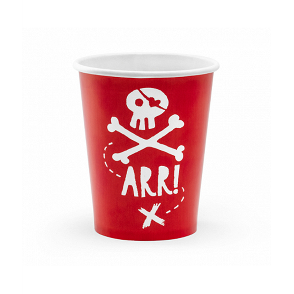 6 Gobelets en carton Trend - 220ml - Pirates Party